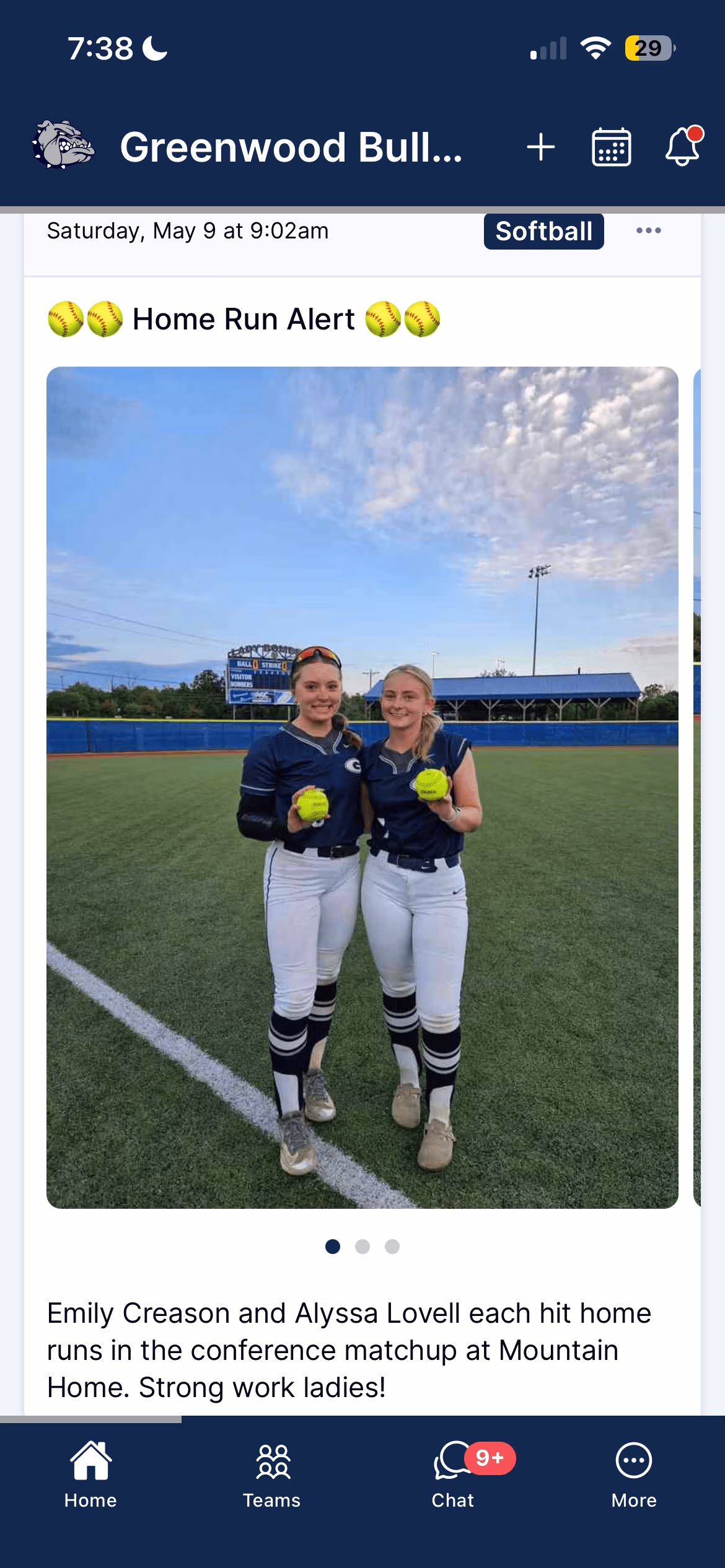 Photos in the Ballfrog app