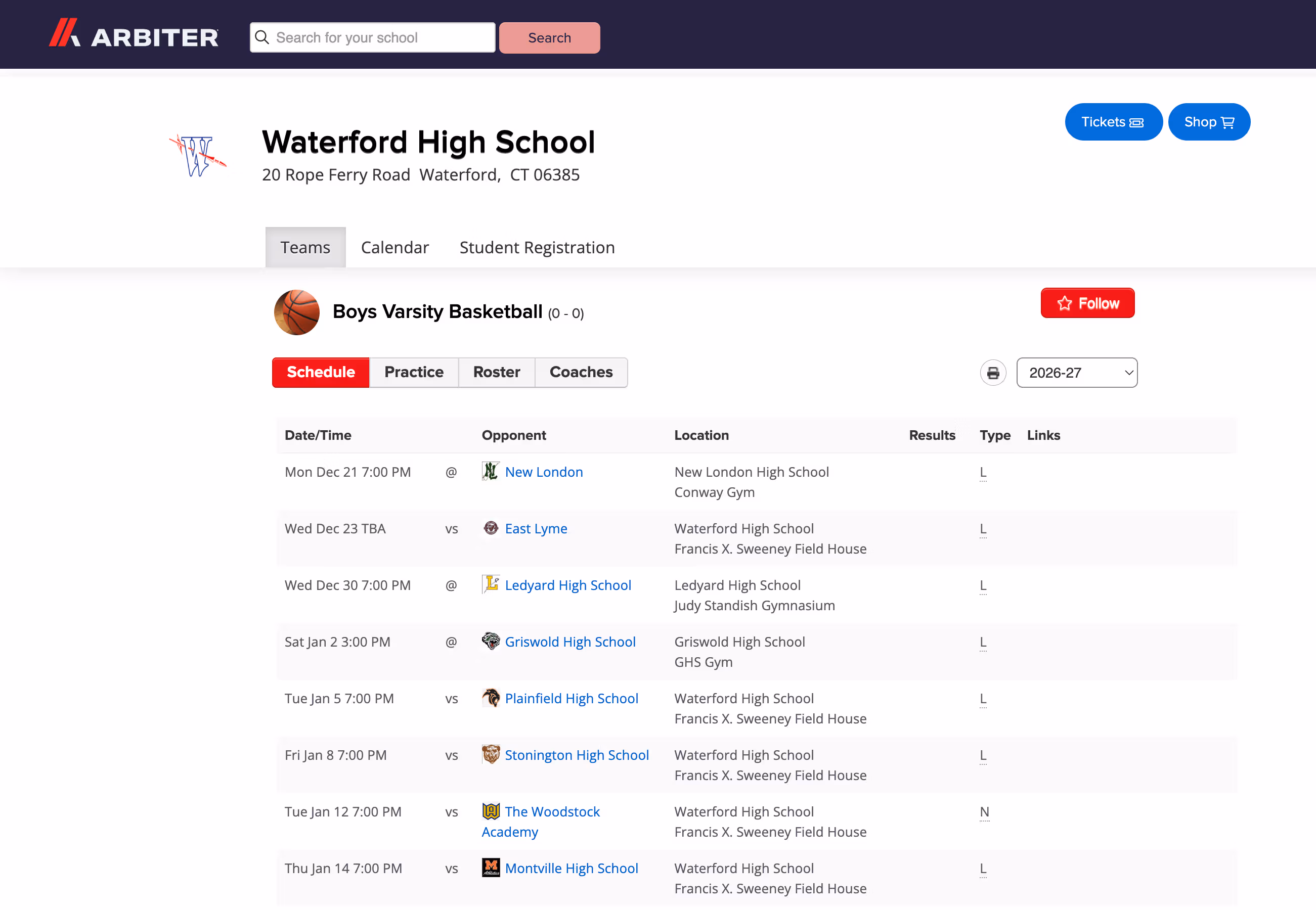 Schedule Integrations in the Ballfrog app